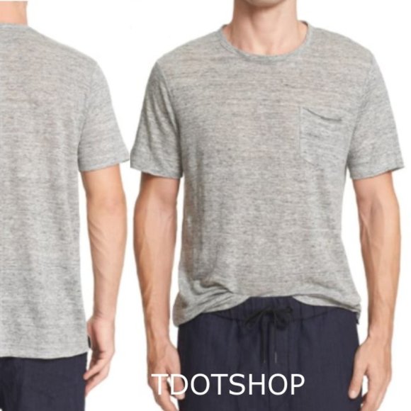 Rag & Bone Owen Slub Linen T-Shirt XXL 09/24 - Picture 1 of 9